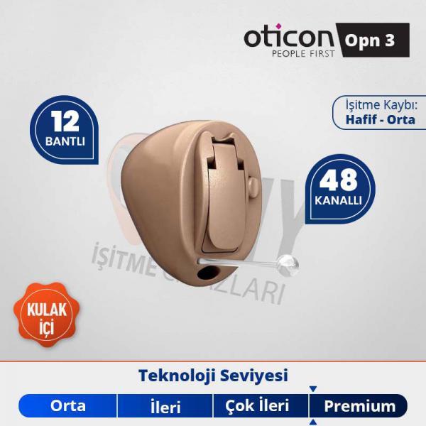 kulak içi işitme cihazı oticon opn 3