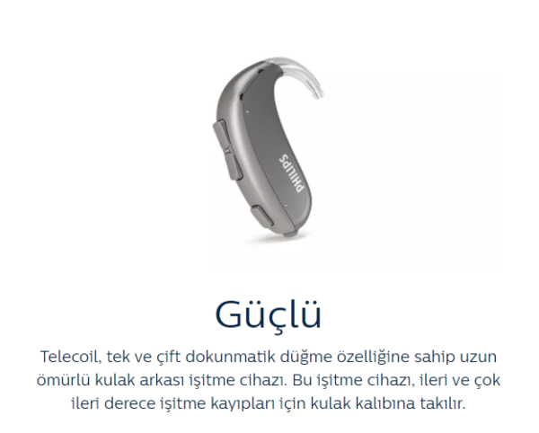 philips hearlink bte kulak arkası isitme cihazi