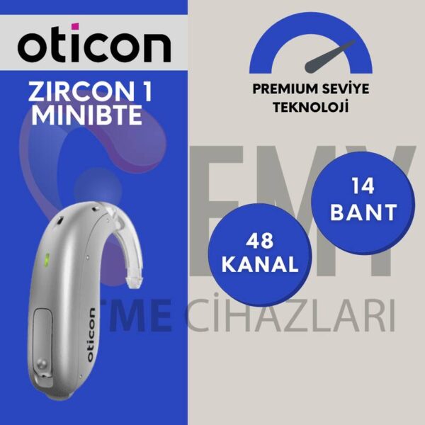 Oticon Zircon 1 MiniBTE işitme cihazı fiyatı ve özellikleri emy işitme